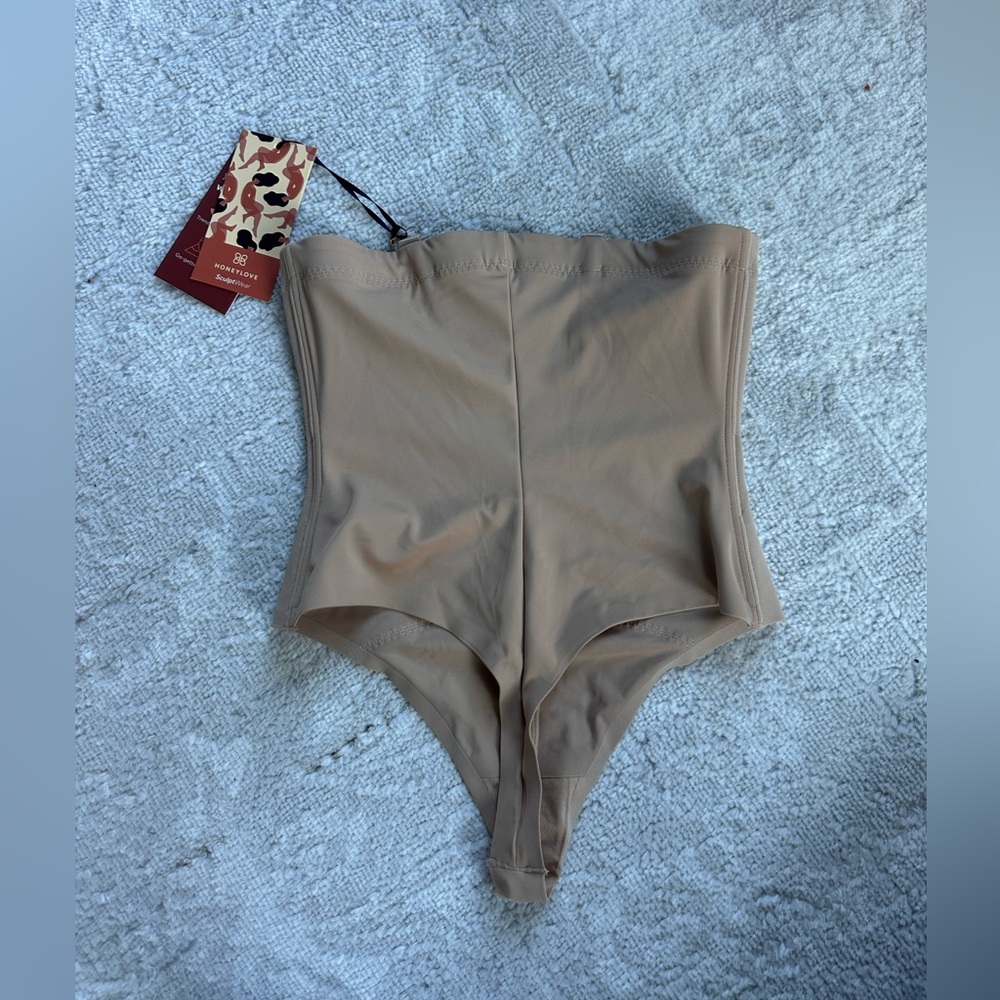 NWT Honey love brand - Seamless High-Waist Shaping Bodysuit in Nude